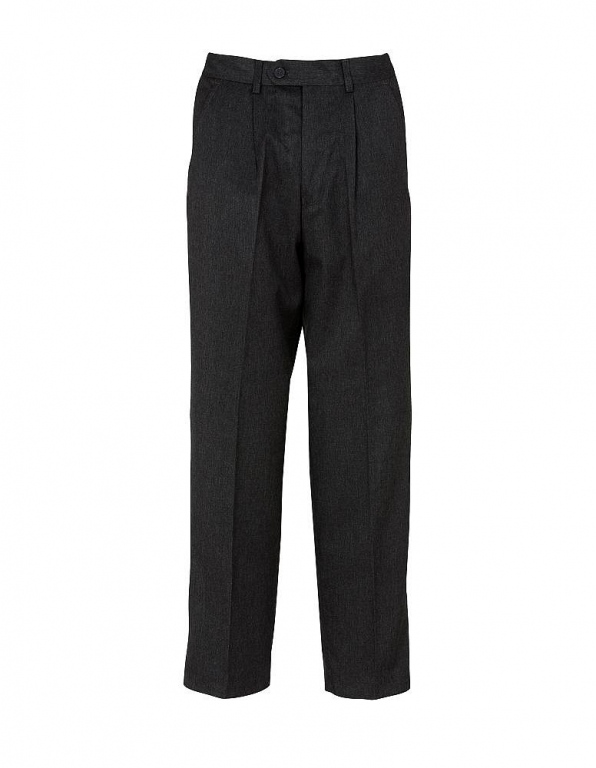 Boys Sturdy Fit School Trousers | Short Lengths | Elasticated Waist ...