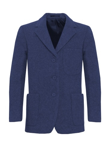 Girls School Flannel Royal Blue Blazer | Prep School Wool Blazer ...