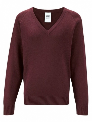 School Knit Wear V Neck Jumper 100% Acrylic