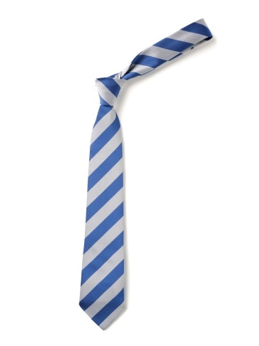 Royal & White Broad Stripe Tie (Box of 24)
