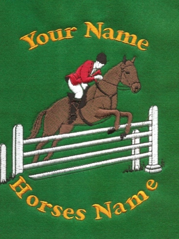 Personalised Embroidery Rider Designs