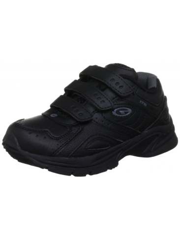 School Trainers Hi-Tec Velcro Black J&Y 10-6