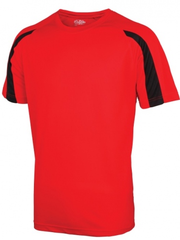 School T-shirt Cool Polyester Contrast Senior