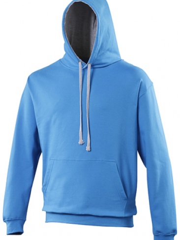 Sports Bi Colour Hooded Sweatshirt