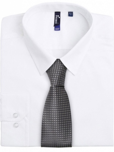 Woven Puppy Tooth Pattern Tie Polyester 57 x 3"