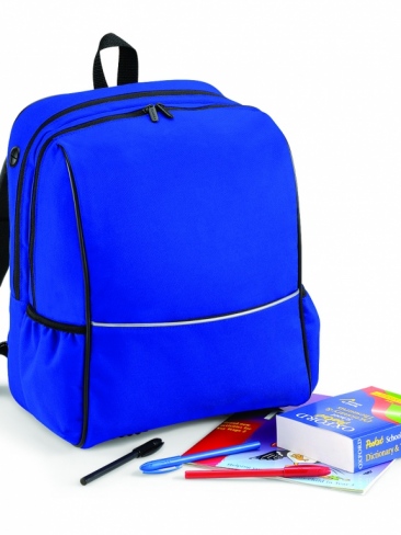 School Backpack Bag Hi-Viz Piping