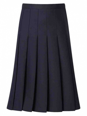 Girls Ladies Suit Skirt Aspire Pleated Navy Blue