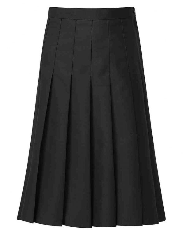 Black Suit Skirt Pleated | Girls Ladies Pleated Suit Skirt Black ...